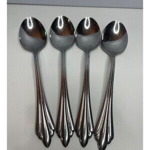 4 Reed & Barton SARAJEVO Stainless  Place/Oval Soup Spoons Select Flatware 7 1/8